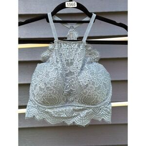 Victorias Secret PINK Lace Push Up Bralette Racerback S D-DD Boho Festival